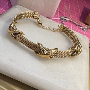 Elegant Gold Plated Women's Bracelet